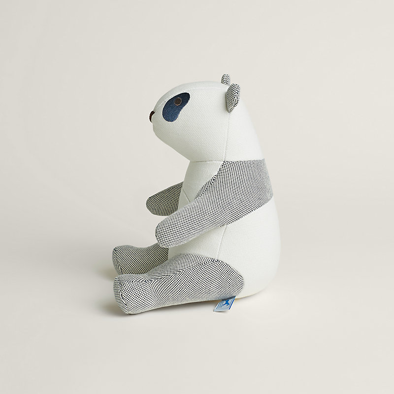 Epopee Emile panda plush - Blue | Hermès Canada